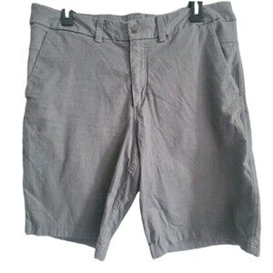 Lululemon Mens The Works Short Quick Oxford  Size 34 Grey Chino Shorts